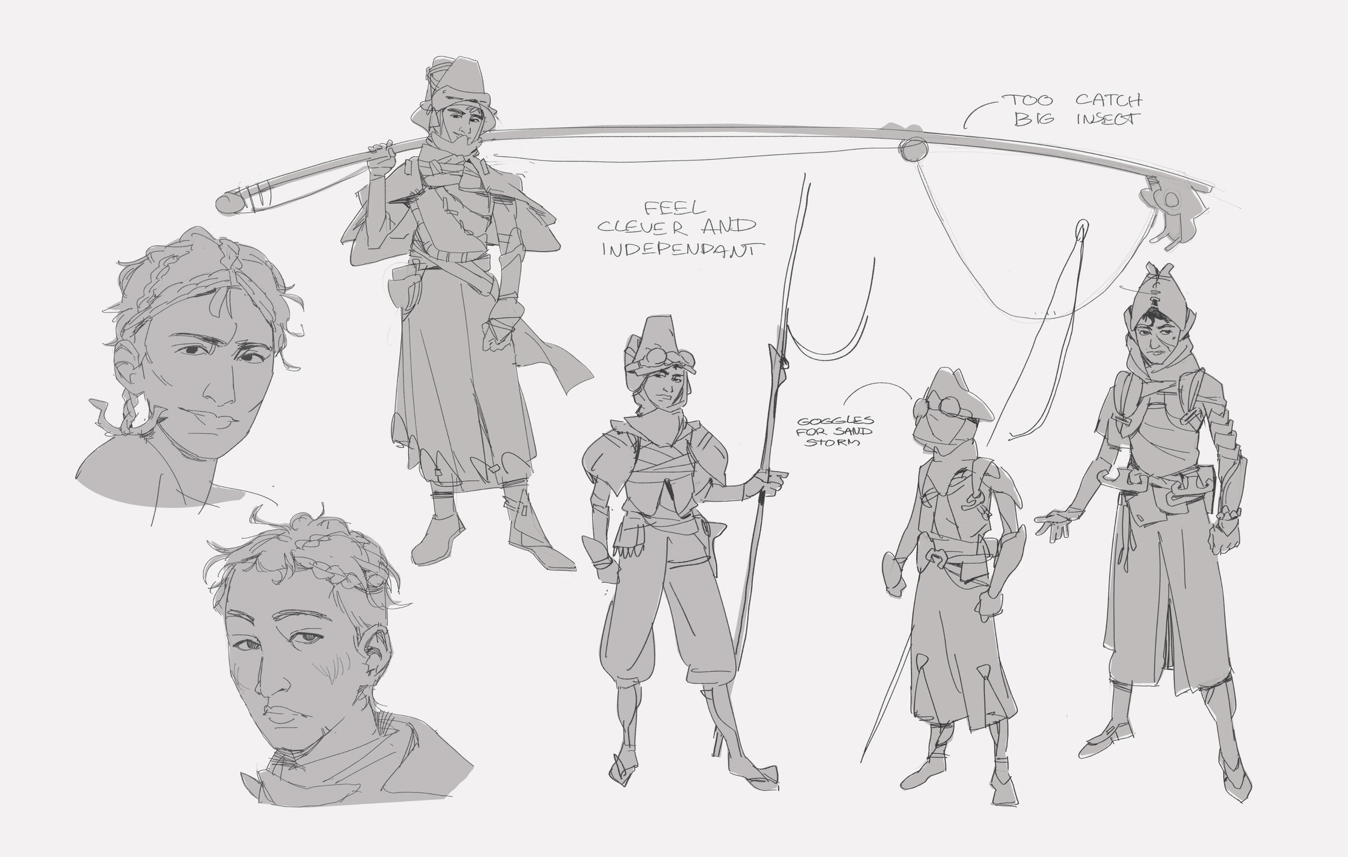 main character early exploration